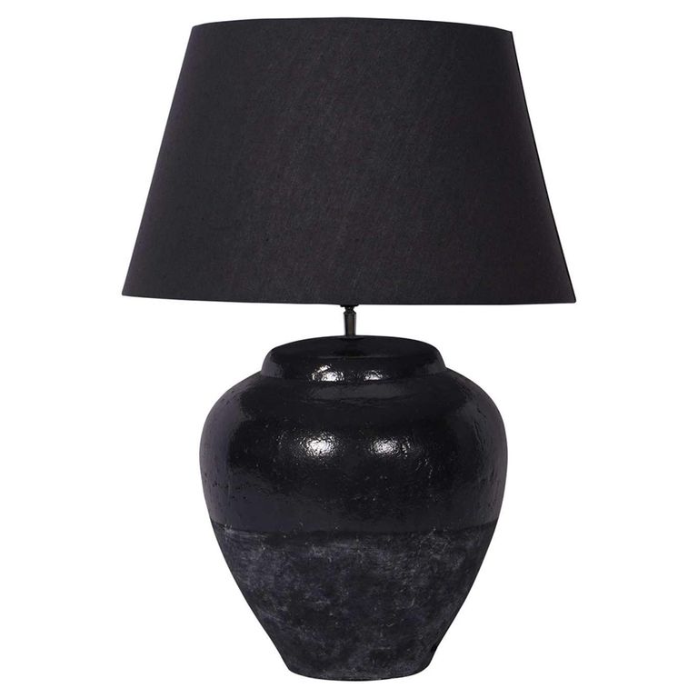 Skyline Table Lamp - Black Ceramic - Large