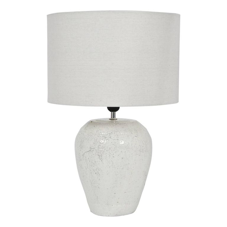 Speckle Table Lamp - White Ceramic
