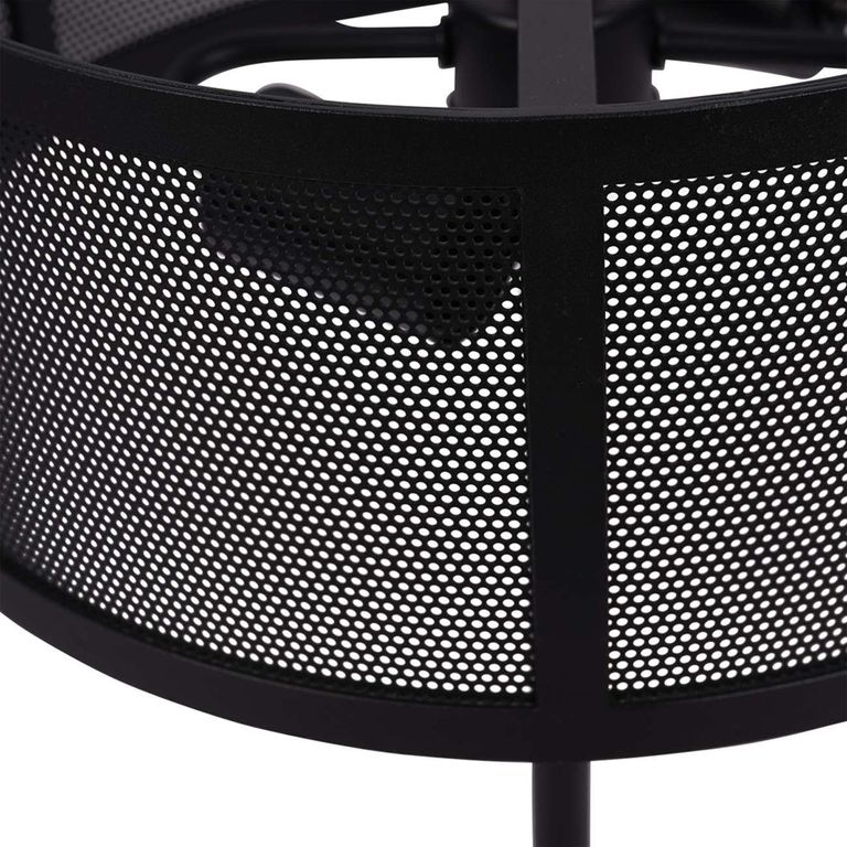 Storm Table Lamp - Mesh Black Metal
