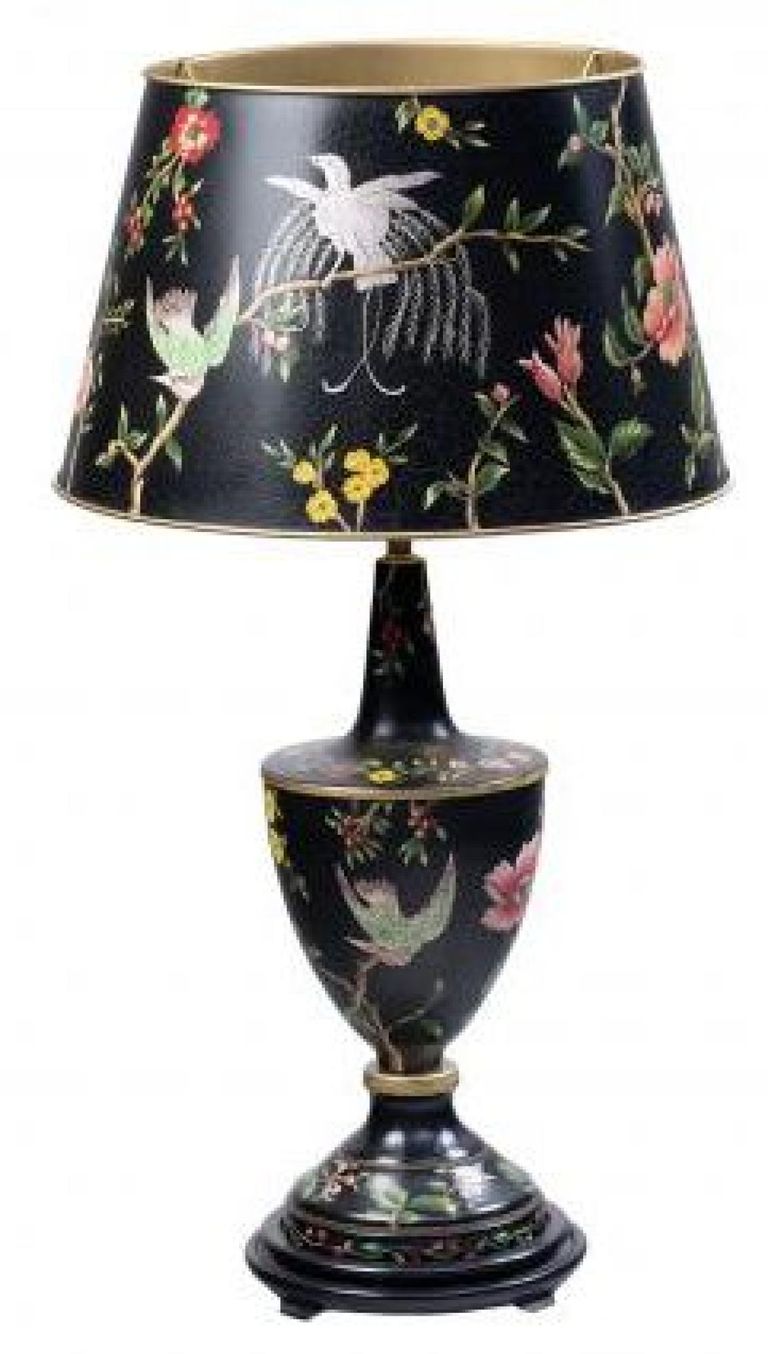 Meerut Black Lyre Bird Design Lamp