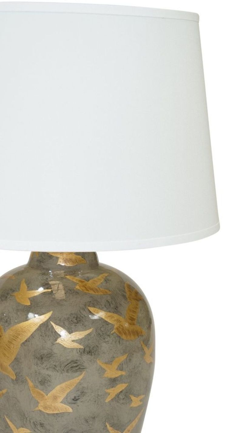 Ashford Ceramic Table Lamp - Charcoal Grey - Large