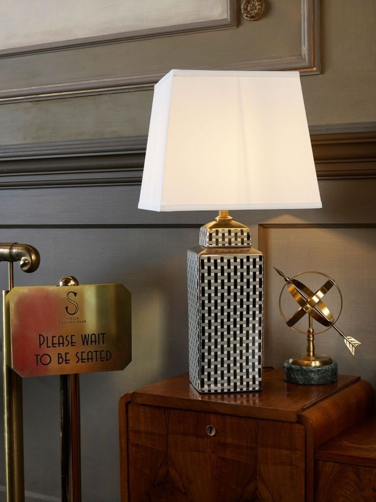 Paris Ceramic Table Lamp - Gold