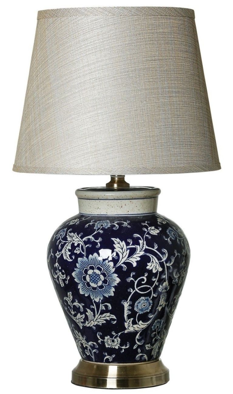 Tessa Ceramic Table Lamp - Blue Floral