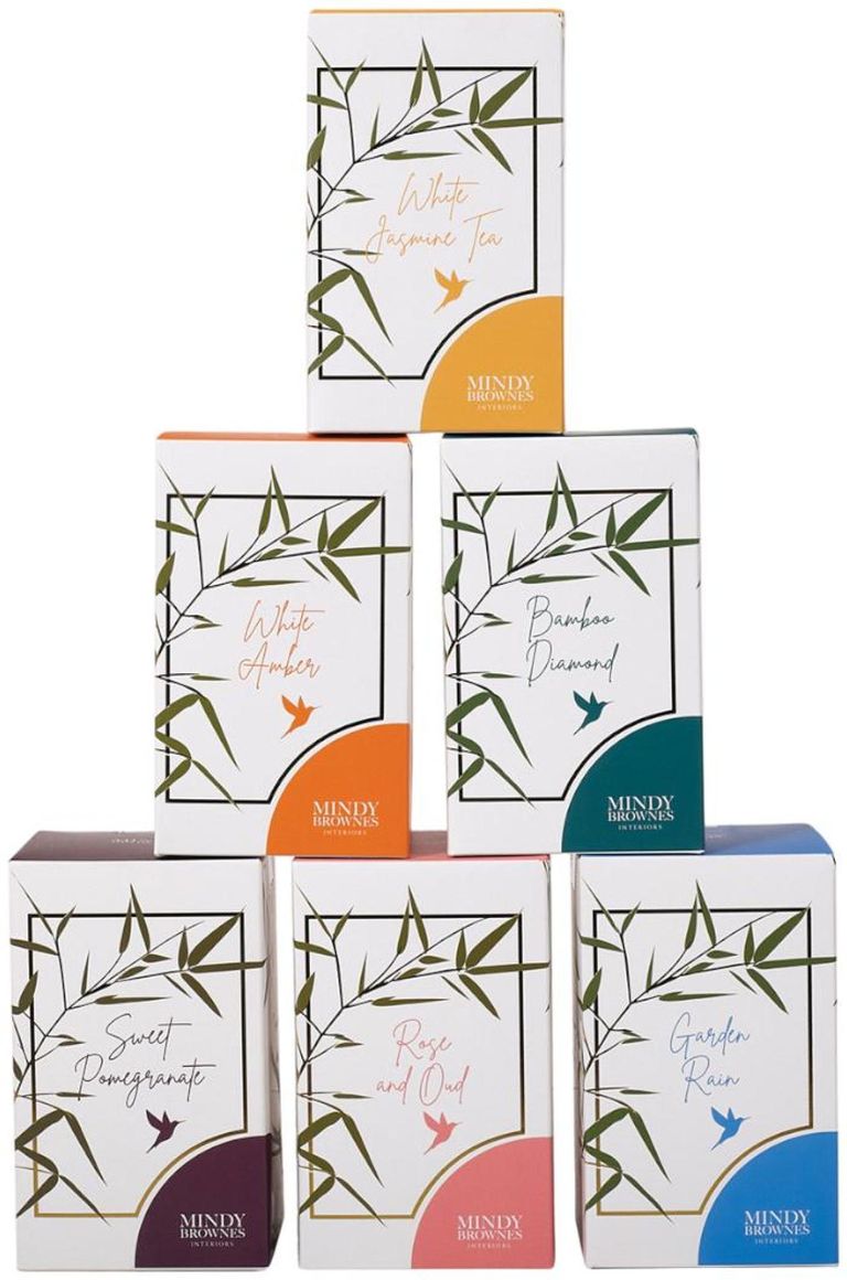 White Jasmine Tea Candle - White and Silver Glass - Set of 4