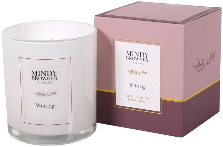 Wild Fig Candle - White Glass - Set of 6