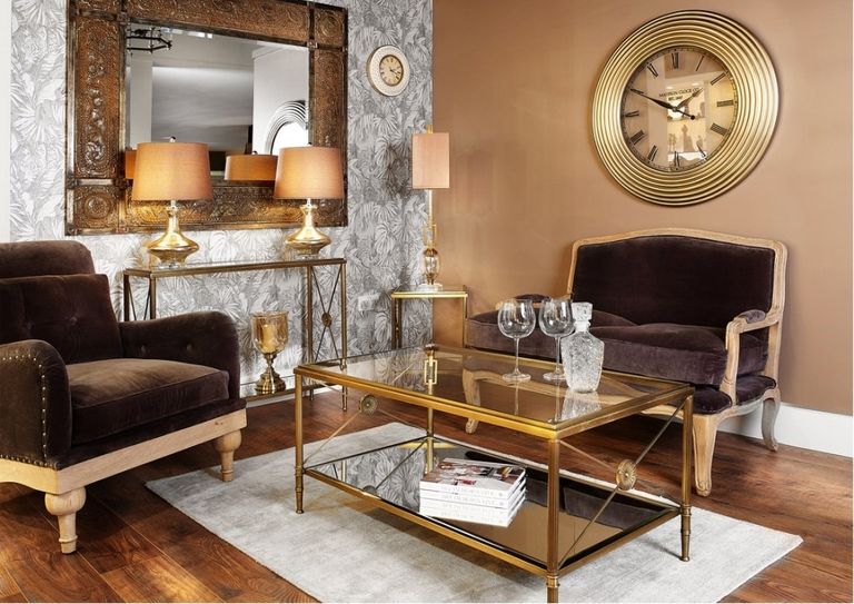 Zena Crushed Table Lamp - Gold - Set of 2