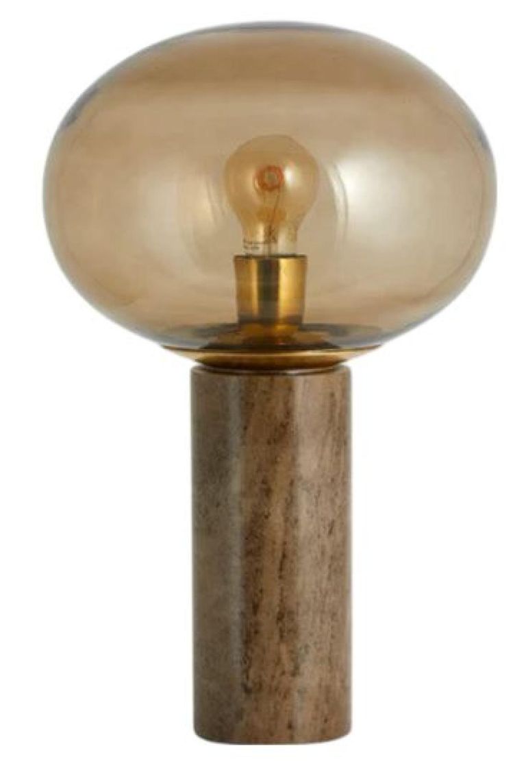 Bes Smoked Marble Table Lamp