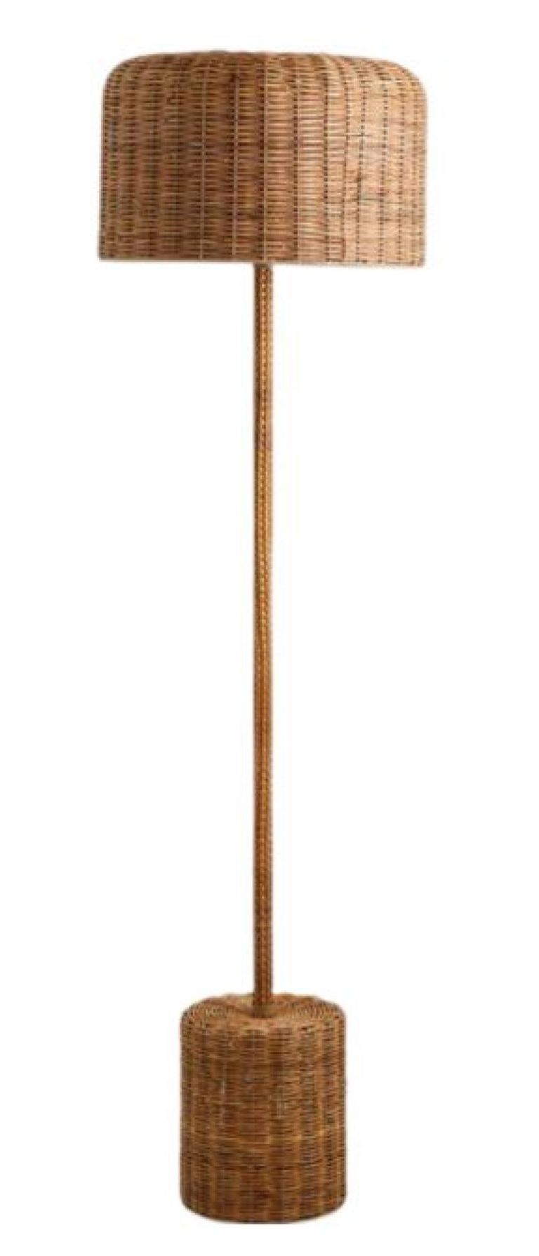 Natural Rattan Floor Lamp