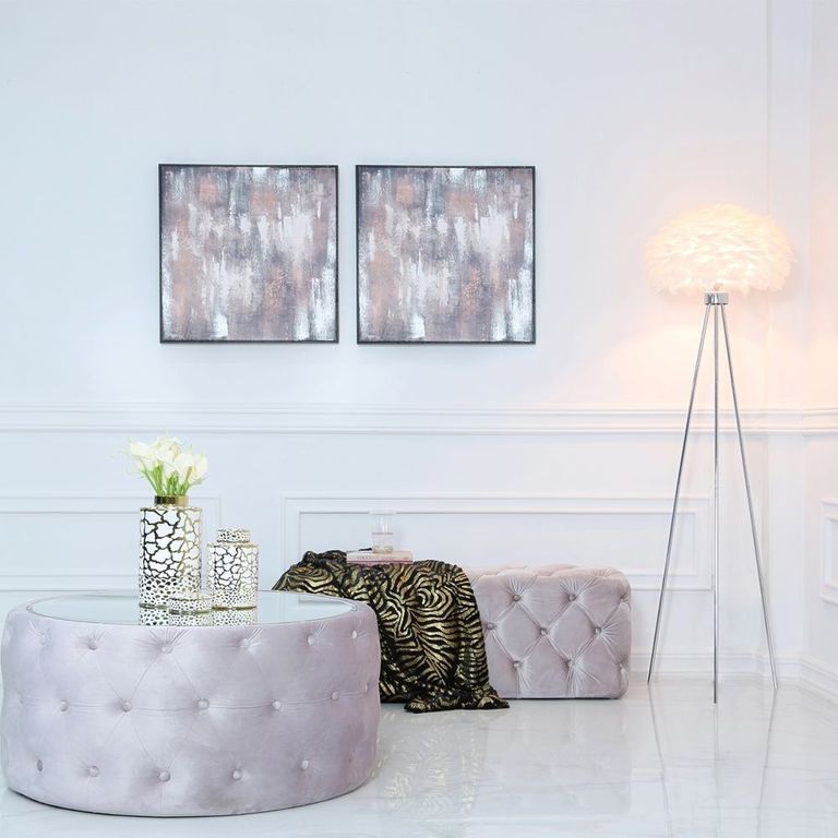 Floor Lamp - Tripod - White Shade