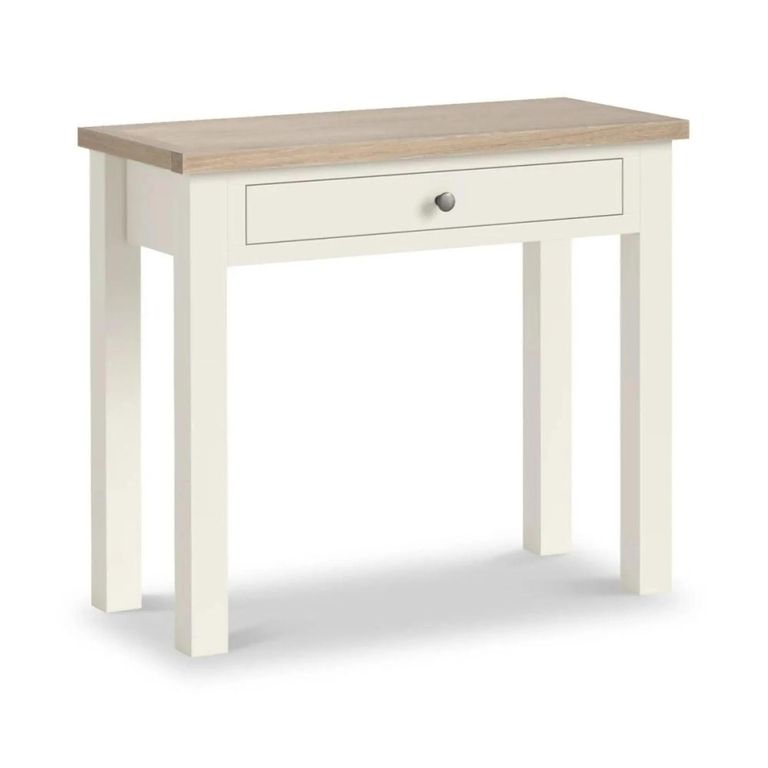 Modern Desk - 1 Drawer - White Painted