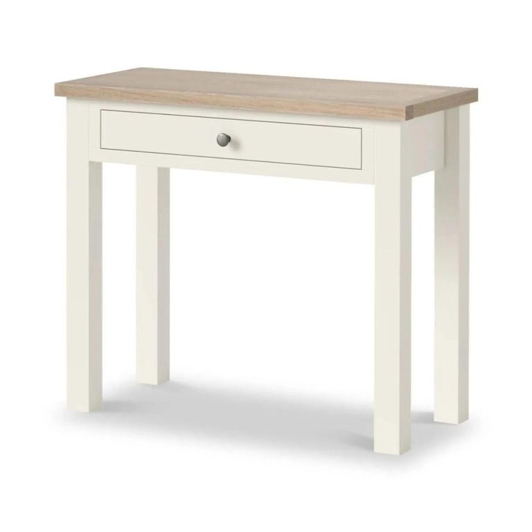 Modern Desk - 1 Drawer - White Painted