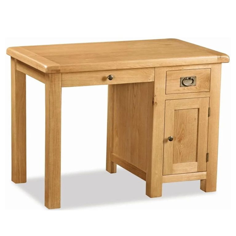 Salisbury Premium Single Desk - Oak