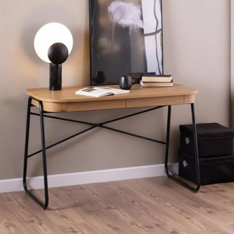 Blueton Desk - 2 Drawer - Wild Oak