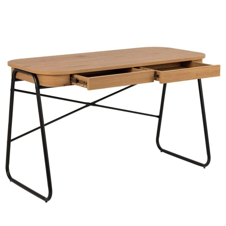 Blueton Desk - 2 Drawer - Wild Oak