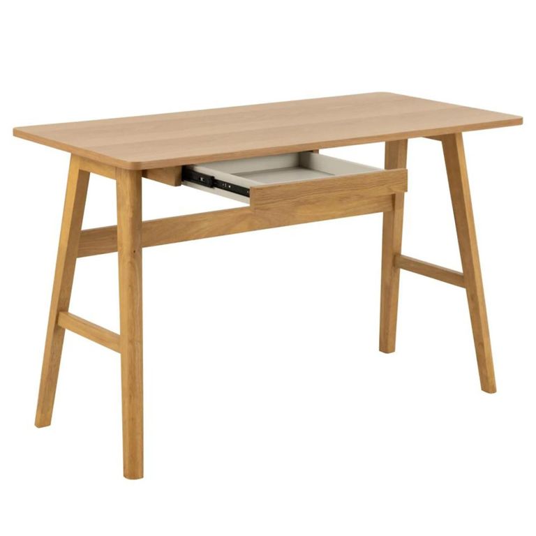 Barnett Office Desk - 1 Drawer - Oak