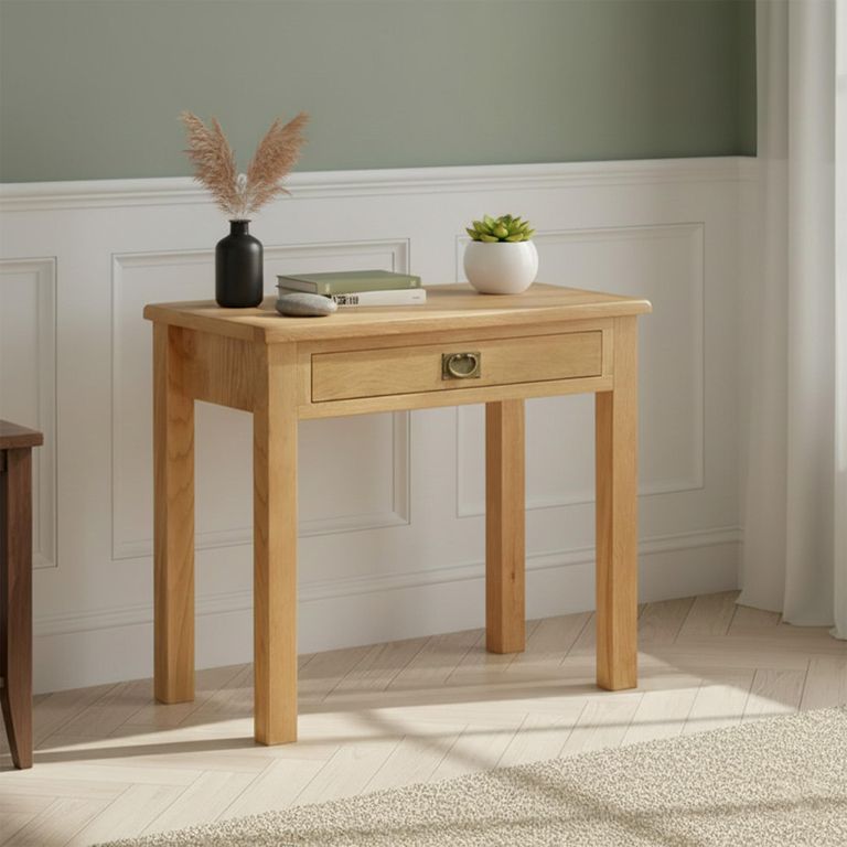 Salisbury Lite Desk - 1 Drawer - Oak