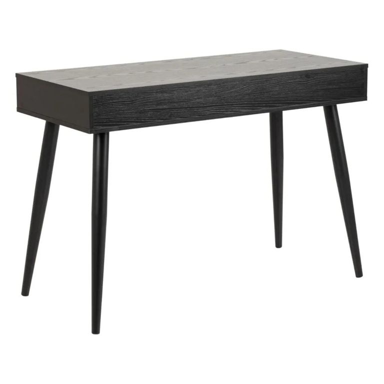 Neptun Office Desk - 3 Drawer - Black