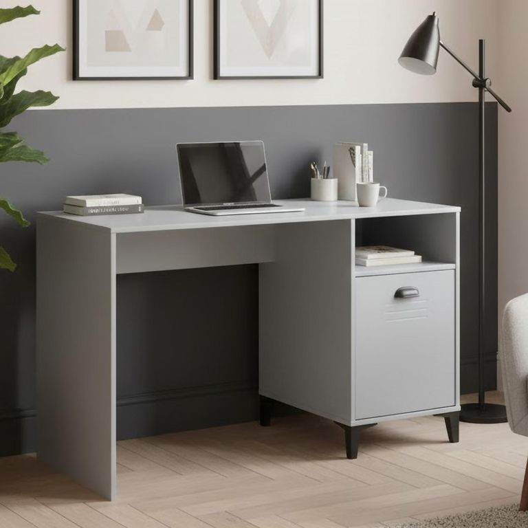 Lakers Locker Desk - 1 Door - Grey