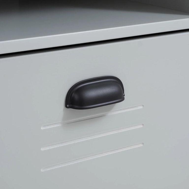 Lakers Locker Desk - 1 Door - Grey