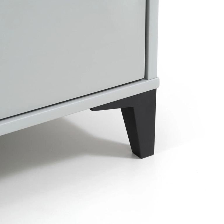 Lakers Locker Desk - 1 Door - Grey