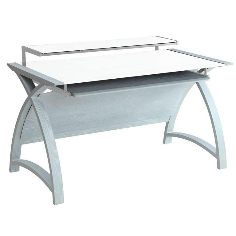 Curve Computer Desk - Grey - 1300 - PC201