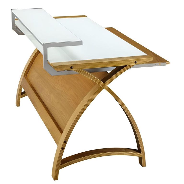 Curve Computer Desk - Oak - 1300 - PC201