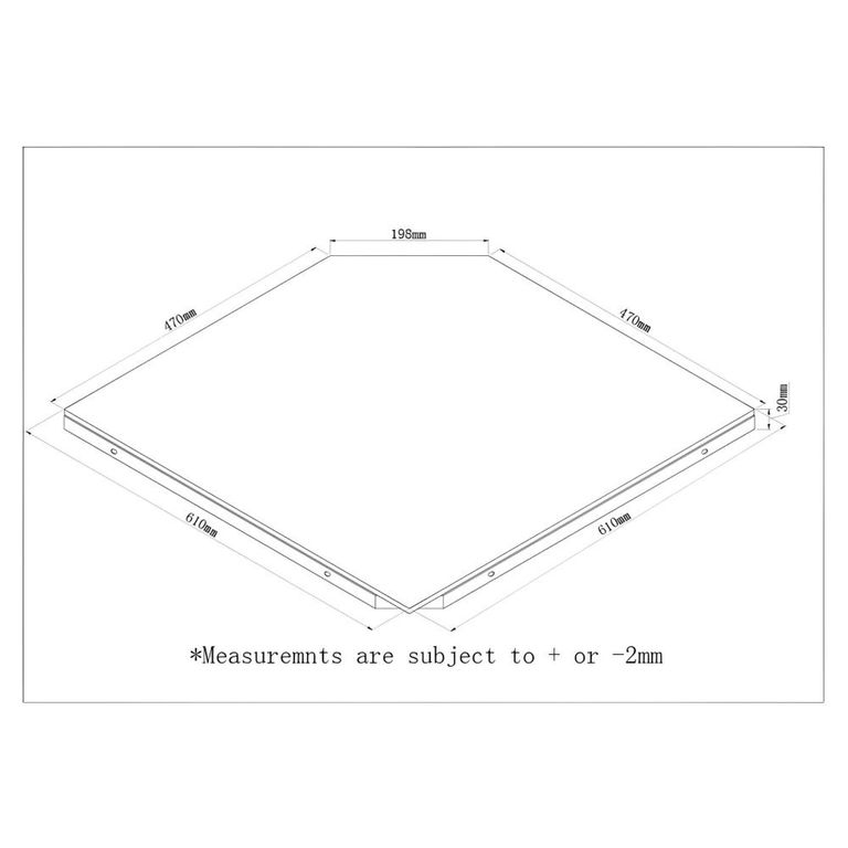 Curve Corner Connector - Walnut Black Glass - PC201 CC