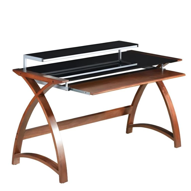 Curve Computer Desk - Walnut - 1300 - PC201