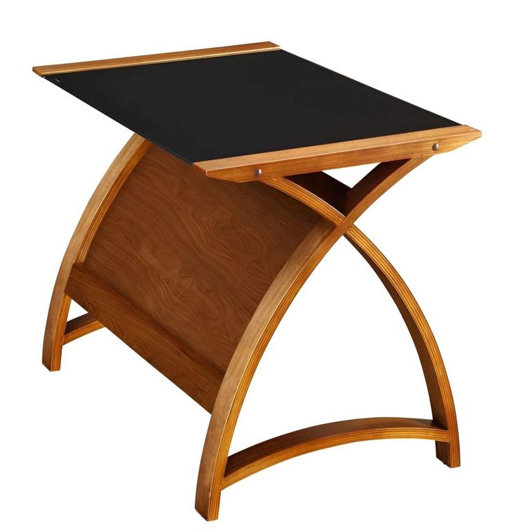 Curve Laptop Table - Walnut - PC201 1300LT