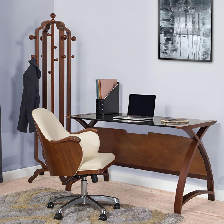 Curve Laptop Table - Walnut - PC201 1300LT