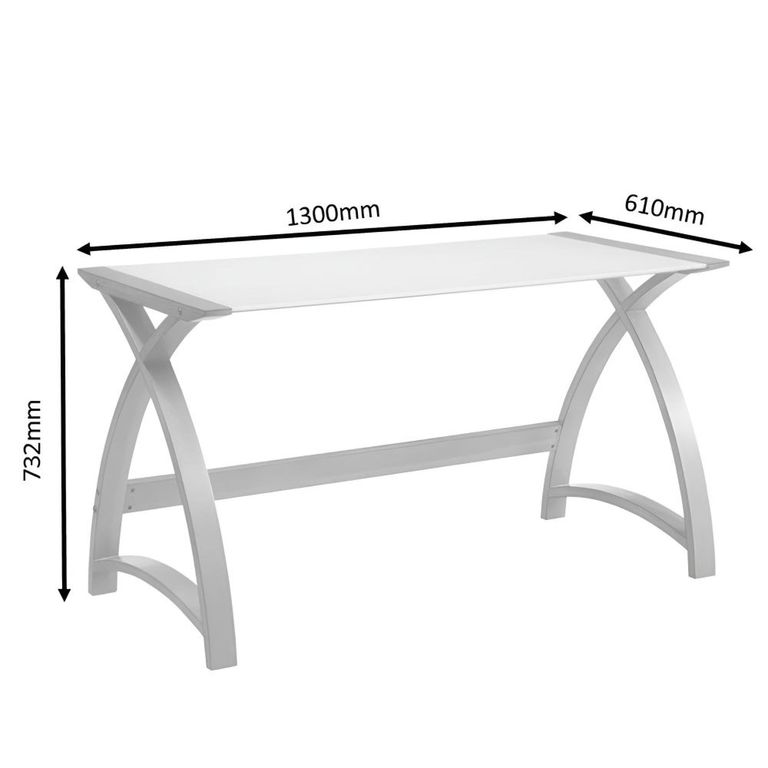 Curve Laptop Table - Walnut - PC201 1300LT