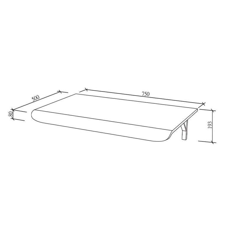 Universal Drop Down Desk - Oak - PC206