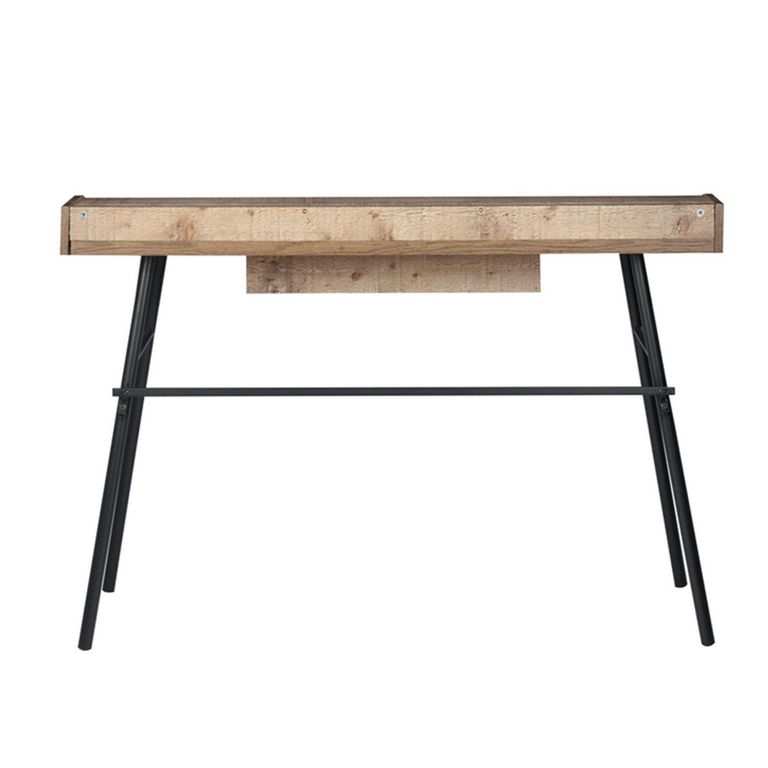 Urban Office Desk - Industrial Style - 1 Drawer - Rustic Wood