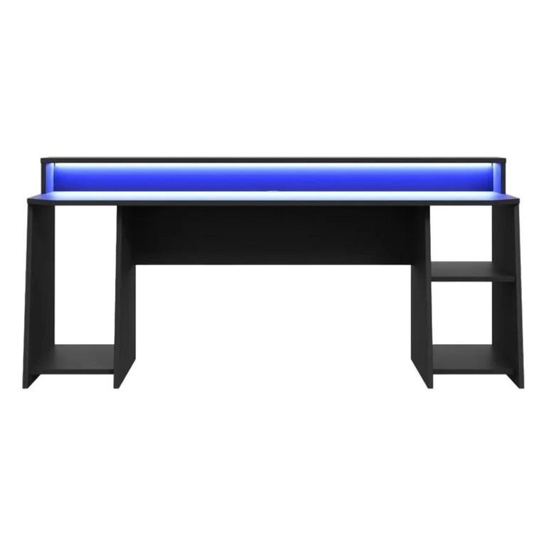 Tezaur Gaming Desk - LED Light - Black and Blue