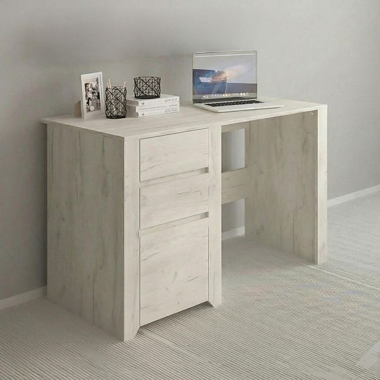 Angel Desk - 3 Drawer - White