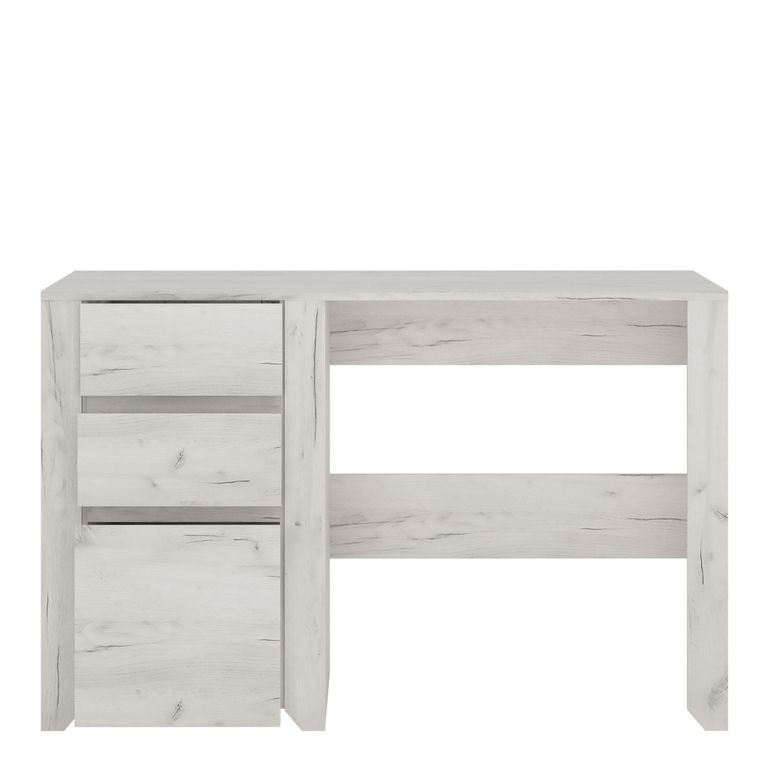 Angel Desk - 3 Drawer - White