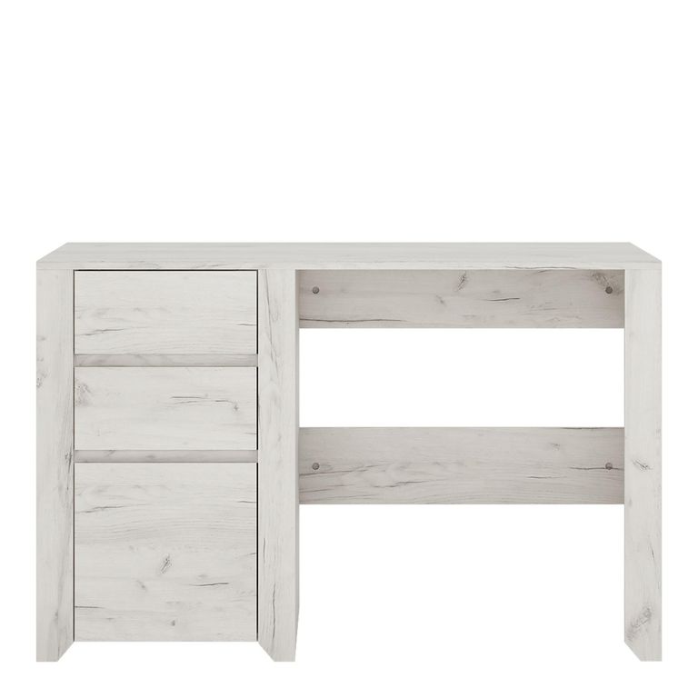Angel Desk - 3 Drawer - White