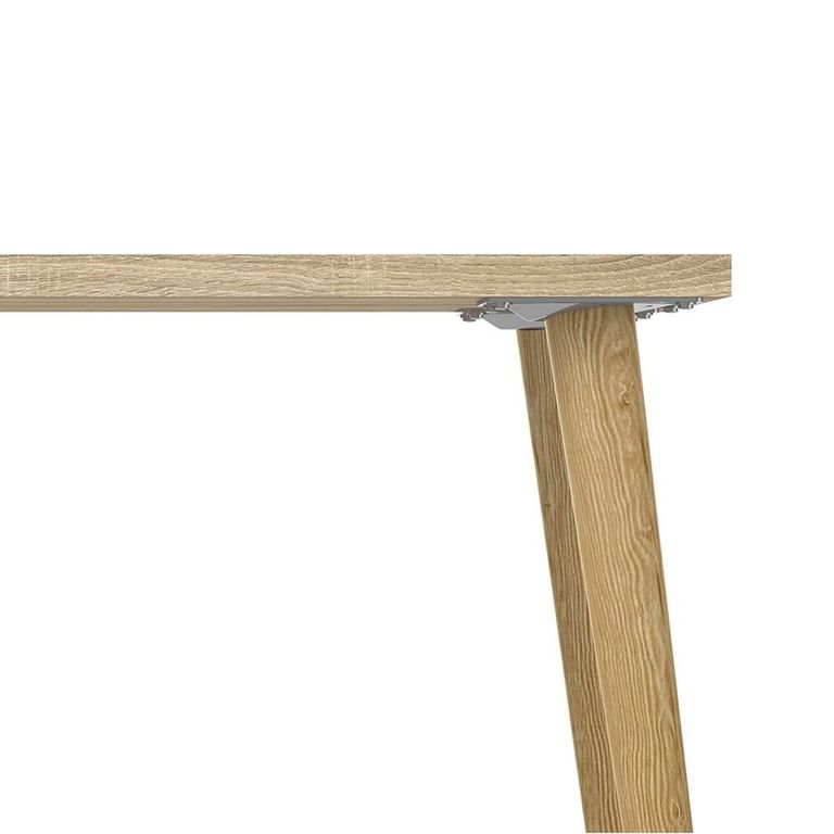 Oslo Desk - 2 Drawer - White and Oak
