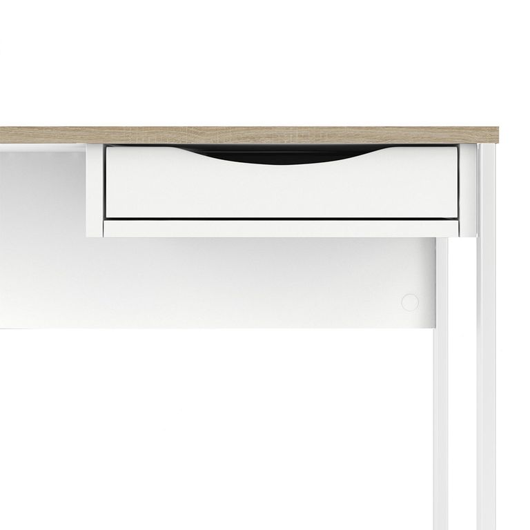Function Plus Desk - 1 Drawer - White