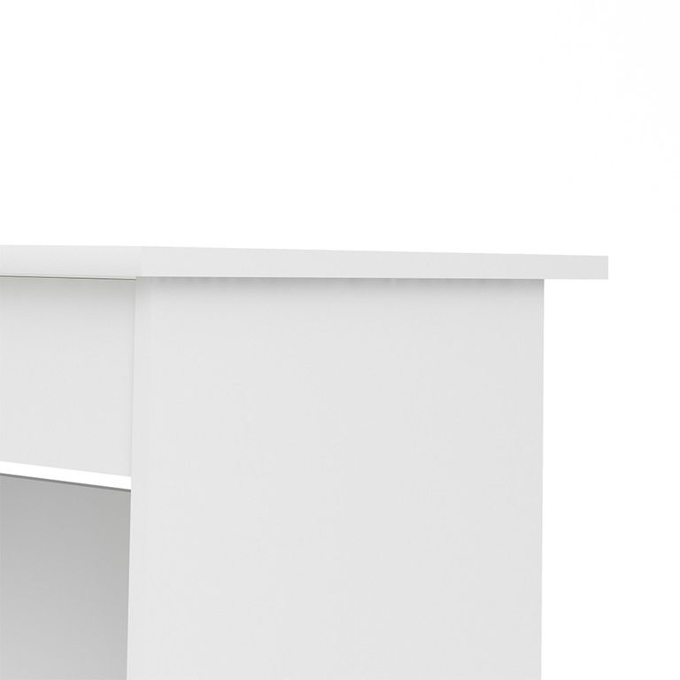 Function Plus Desk - 3+1 Handle Free Drawer - Single - White
