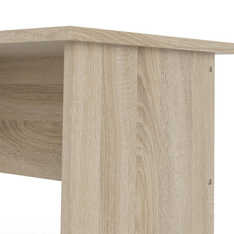 Function Plus Desk - 4 Drawer - Single - Oak