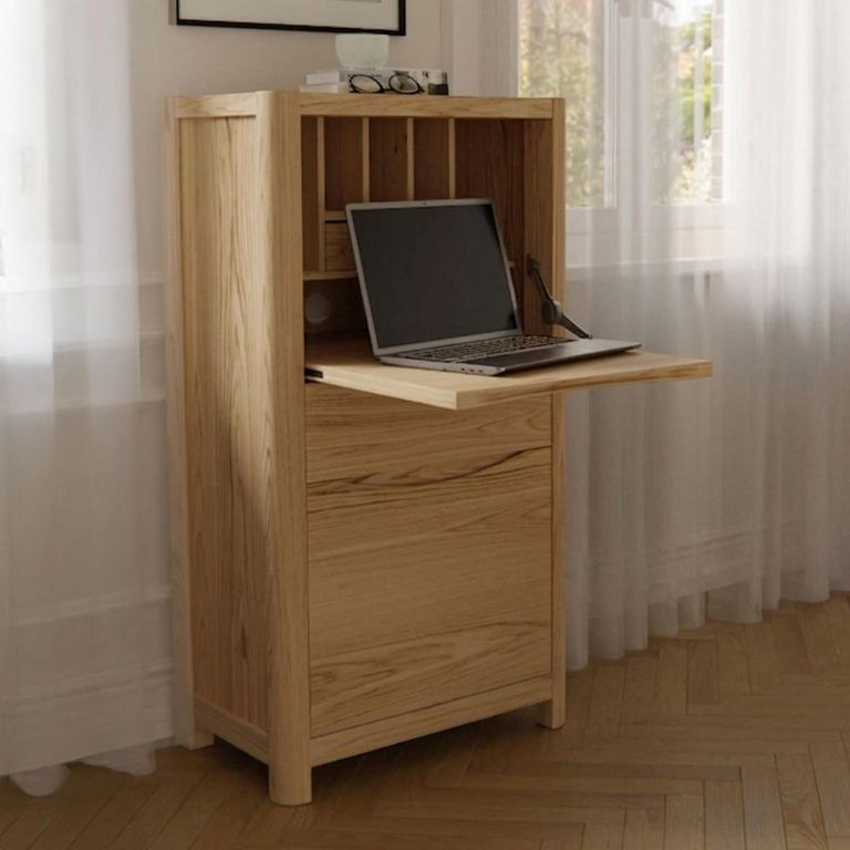 Stockholm Office Unit - 1 Door 1 Drawer - Oak