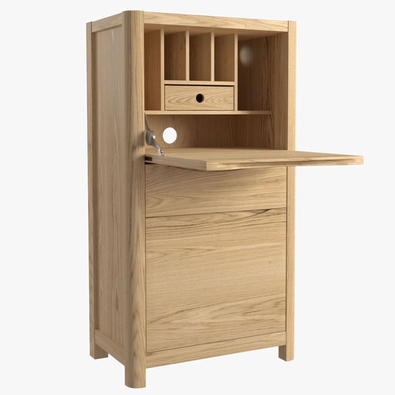 Stockholm Office Unit - 1 Door 1 Drawer - Oak