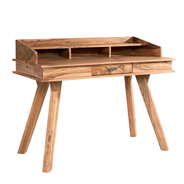 Jodhpur Writing Desk - 1 Drawer - Solid Sheesham Wood