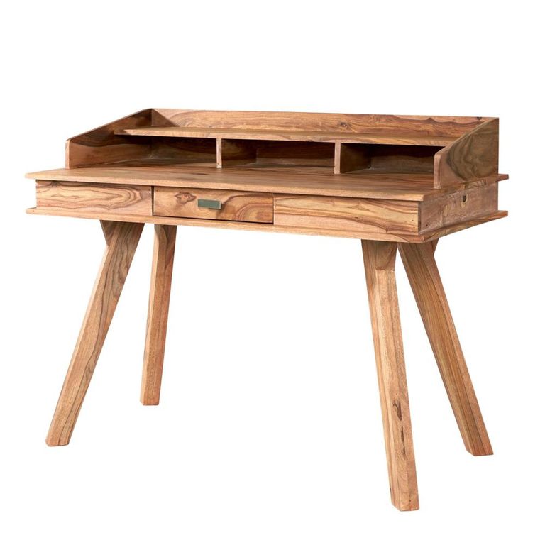 Jodhpur Writing Desk - 1 Drawer - Solid Sheesham Wood