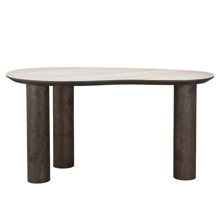 Ritz Beige Ceramic Top Writing Desk