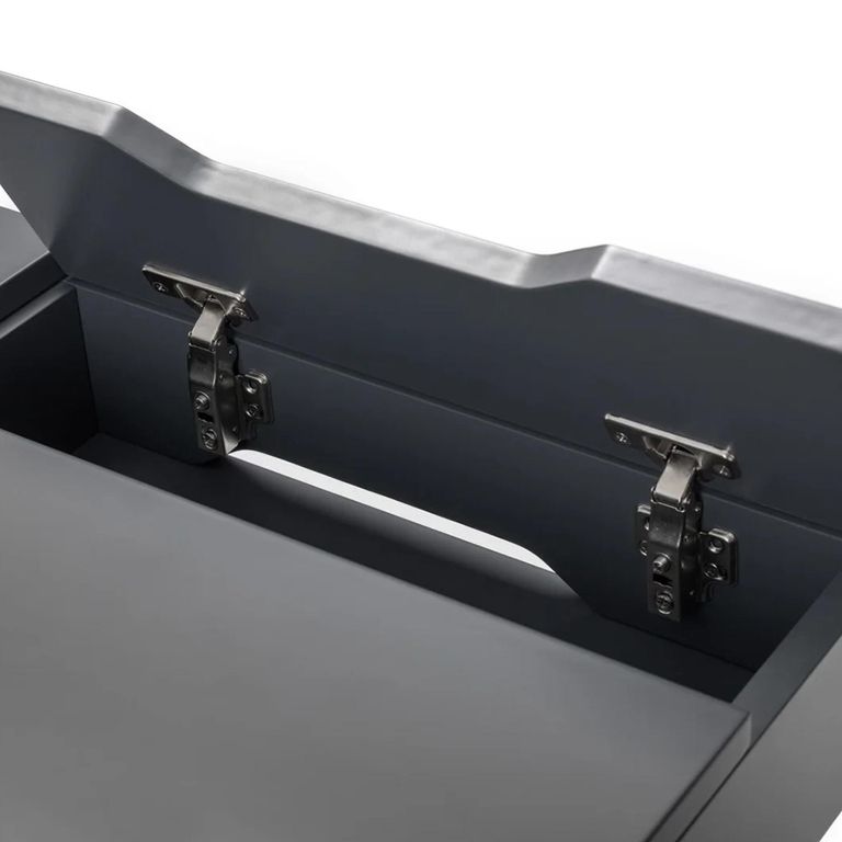 Trianon Desk - 3 Drawer - Grey - Wood