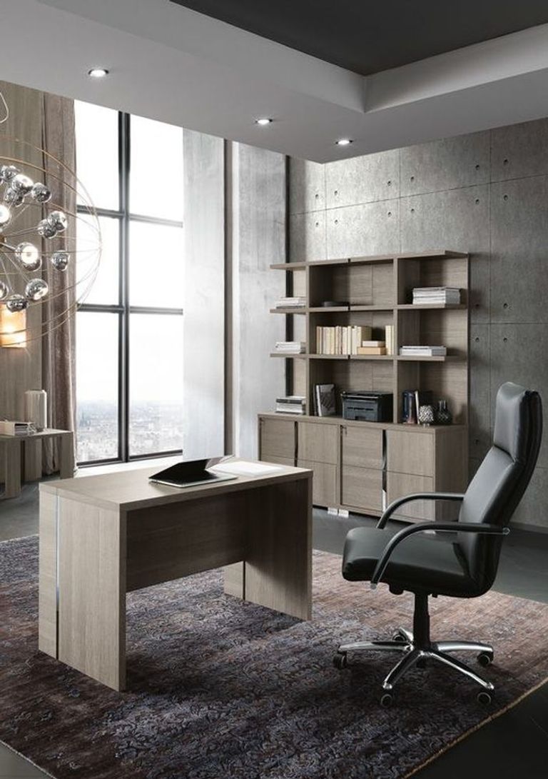 Tivoli Office Desk - 120cm - Grey Wood