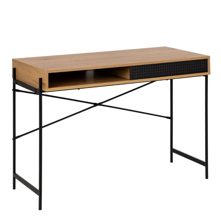 Angus Oak Effect 1 Door Desk