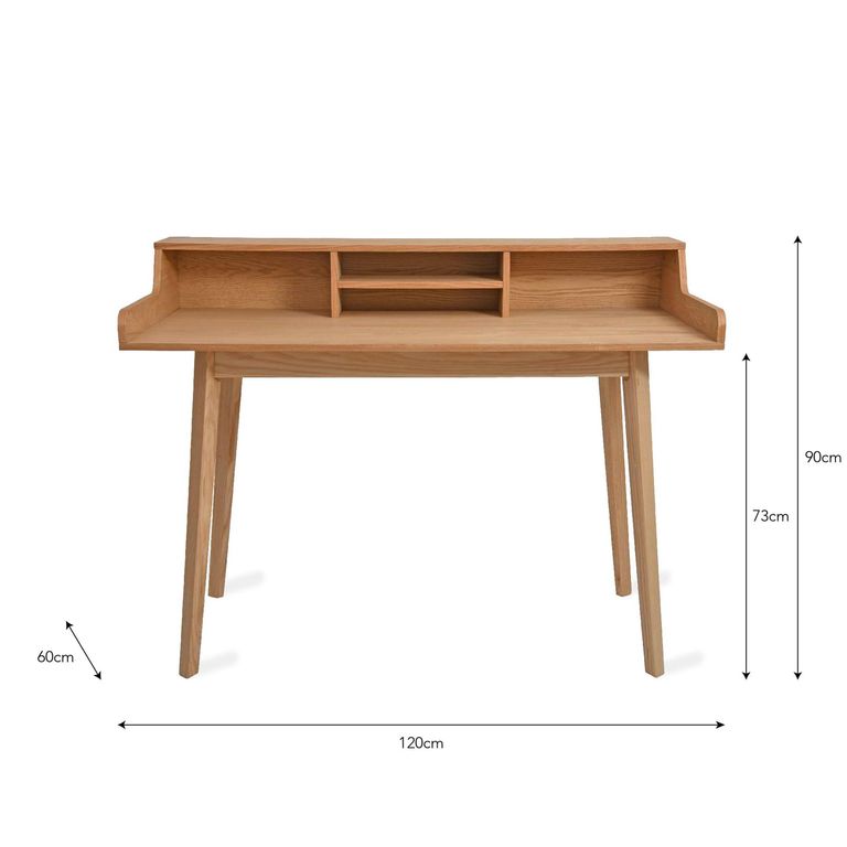 Ashwicke Desk with Storage Natural